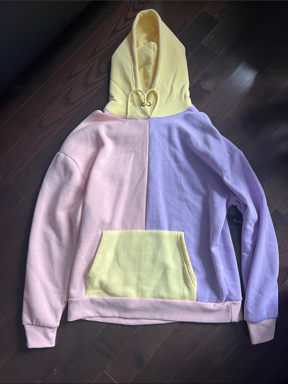 Bluenotes Pastel Colorblock Hoodie - Pink, Lavender & Yellow